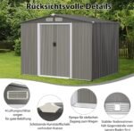 Erdvus sodo namelis su stumdomomis durimis ir pamatu (Pilka)