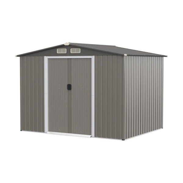 Erdvus sodo namelis su stumdomomis durimis ir pamatu (Pilka)