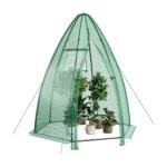 Sodo šiltnamis su PE danga 160x160x183 cm (Žalia)