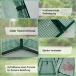 Sodo šiltnamis su PE danga 160x160x183 cm (Žalia)