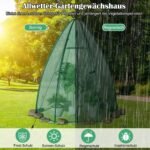 Sodo šiltnamis su PE danga 160x160x183 cm (Žalia)