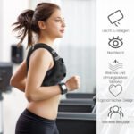 Svorinė treniruočių liemenė su atšvaitais (Juoda)