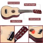 21 colių akustinė gitara pradedantiesiems (Natūrali)