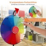 Reguliuojamo aukščio sukimosi ratas su lentyna (Spalvotas)