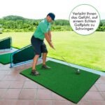 Golfo treniruočių kilimėlis su tikro jausmo imitacija 1 5 x 1 m (Žalia)