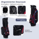 Pilnas golfo lazų rinkinys su stovu ir lietaus uždangalu (Mėlyna)