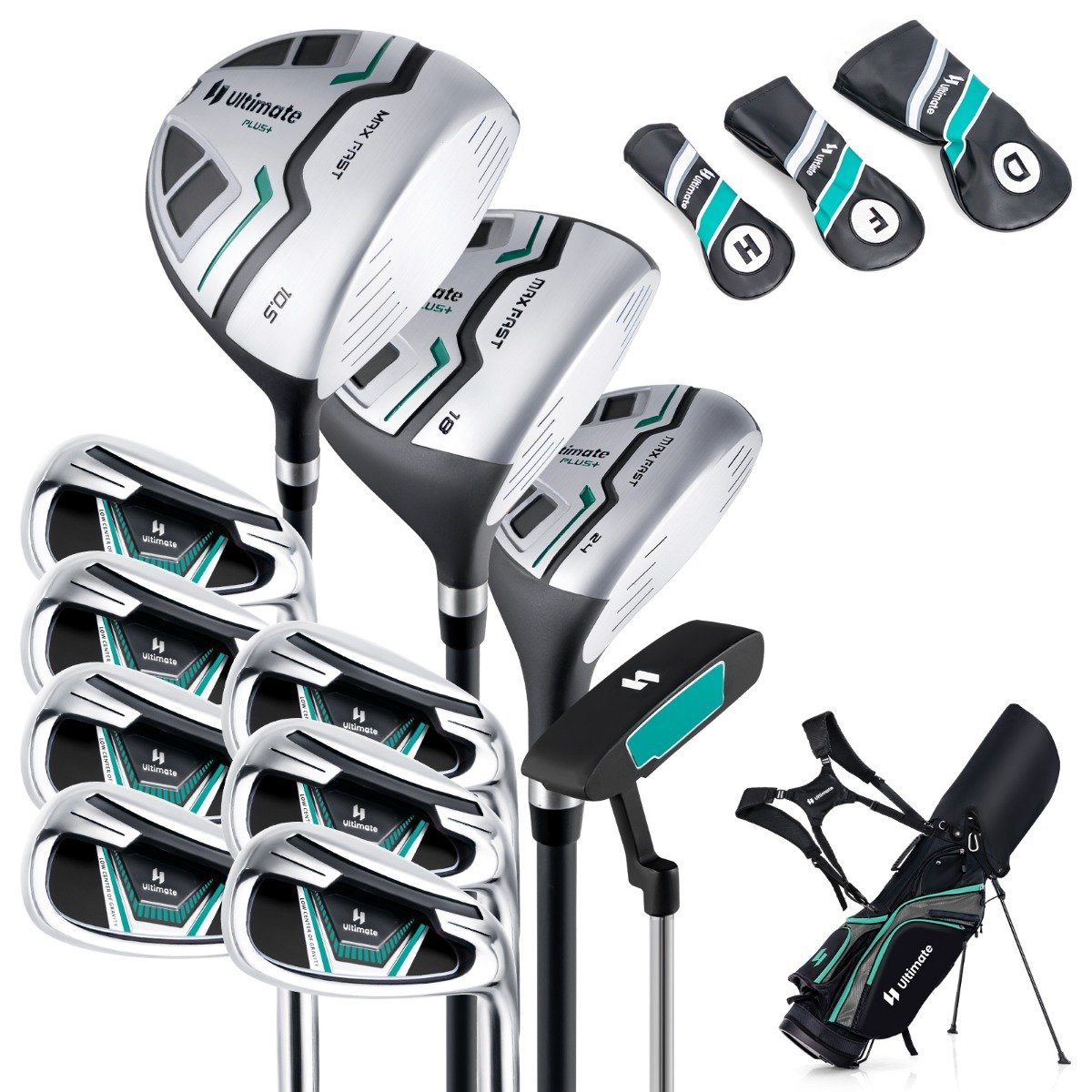 golfschl_ger-golfschl_gers_tze-sp38124gn-1_1_ Pilnas golfo lazdų komplektas su stovo tipo taše (Žalia)