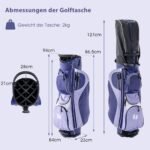Pilnas moteriškas 11 dalių golfo lazdų komplektas (Violetinė)