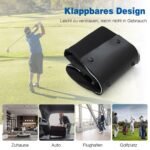 Praktiška kelioninė krepšys su ratukais golfo įrangai (Juoda)