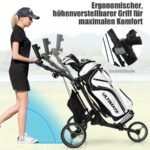 Sulankstomas aliumininis 3 ratų golfo vežimėlis (Pilka)