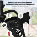 Sulankstomas aliumininis 3 ratų golfo vežimėlis (Pilka)