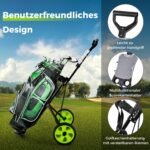 Sulankstomas dviračių golfo vežimėlis su laikikliu (Žalia)