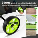 Sulankstomas dviračių golfo vežimėlis su laikikliu (Žalia)