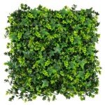 Dirbtinių augalų sienelės su UV apsauga 50 5 x 50 5 cm 12 vienetų (Žalia)