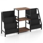 Stovas patefonui su lentynomis ir talpyklomis (Ruda)