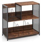 Daugiaaukštis stovas plokštelių grotuvui talpinantis 300 plokštelių (Ruda)