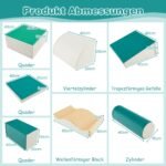 7 dalių putplasčio blokelių komplektas vaikams (Žalia)