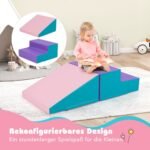 Minkštų putplasčio detalių rinkinys vaikams (Mėlyna)