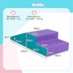 Minkštų putplasčio detalių rinkinys vaikams (Mėlyna)