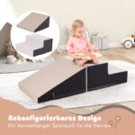 Minkštos putplasčio laipiojimo kaladėlės vaikams (Juoda)