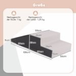 Minkštos putplasčio laipiojimo kaladėlės vaikams (Juoda)