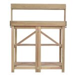 Medinis lauko gėlynas su darbo stalviršiu (Natūrali)