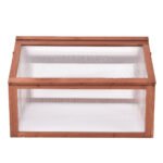 Nešiojamas medinis šiltnamis su stabiliu rėmu (Natūrali)