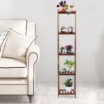 Medinė triaukštė lentyna augalams (Medžio)