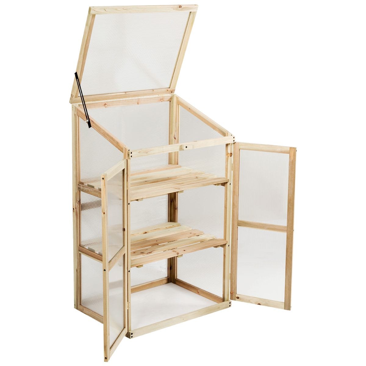 gt3478-_2_-3 Medinis šiltnamis su trimis lentynomis (Natūrali)