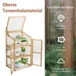 Medinis šiltnamis su trimis lentynomis (Natūrali)