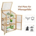 Medinis šiltnamis su trimis lentynomis (Natūrali)