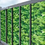 PVC tvora su privatumo apsauga 35 m x 19 cm (Žalia)