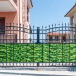 PVC tvora su privatumo apsauga 35 m x 19 cm (Žalia)