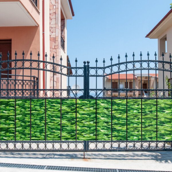 PVC tvora su privatumo apsauga 35 m x 19 cm (Žalia)