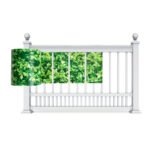 PVC tvora su privatumo apsauga 35 m x 19 cm (Žalia)