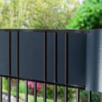 Tvirtas PVC tvoros uždangalas 35 metrų (Tamsiai pilka)