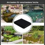 Puošni PVC tvenkinio plėvelė 3x4m (Juoda)