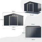 Lauko sandėliavimo namelis su stumdomomis durimis (Pilka)