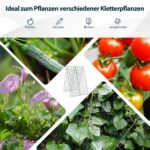 Gėlių ir daržovių atramų komplektas 2 vnt. 122 x 86 cm (Žalia)