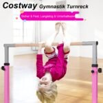 Reguliuojamo aukščio gimnastikos rekas pradedantiesiems (Rožinė)
