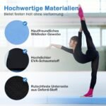 Sulankstomas gimnastikos takelis vaikams 210 cm neslystantis pagrindas (Mėlyna)