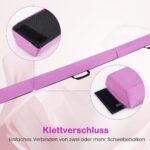 Sulankstomas gimnastikos balnaklis balansui 210 cm (Violetinė)