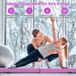 Sulankstomas gimnastikos balnaklis balansui 210 cm (Violetinė)