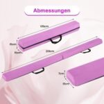 Sulankstomas gimnastikos balnaklis balansui 210 cm (Violetinė)