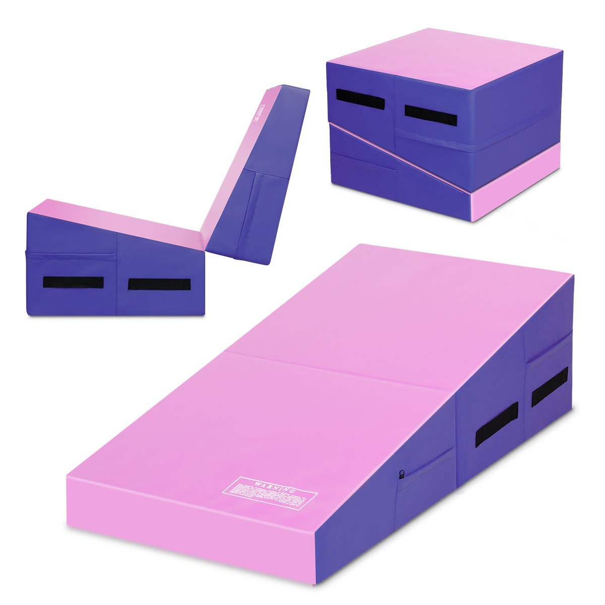 gymnastikmatte-sp36905pu_4_ Sulankstomas gimnastikos čiužinys su rankenomis (Violetinė)