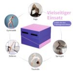 Sulankstomas gimnastikos čiužinys su rankenomis (Violetinė)
