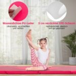 Sulankstomas gimnastikos ir jogos kilimėlis 240 x 117 cm (Rožinė)