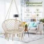 Pakabinamas krėslas su LED apšvietimu (Balta)