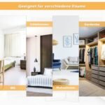 Didelis viso kūno veidrodis su reguliuojamais kabliukais (Juoda)