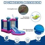 Pripučiama vandens čiuožykla su šokinėjimo aikštele (Mėlyna)